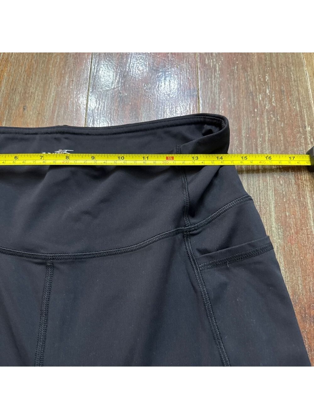 Gottex Black Leggings with Side Pocket XL Athletic Workout - Picture 6 of 11
